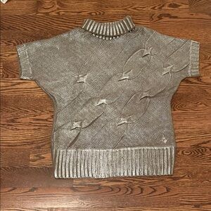 Baby Phat Metallic Silver Turtleneck Sweater
